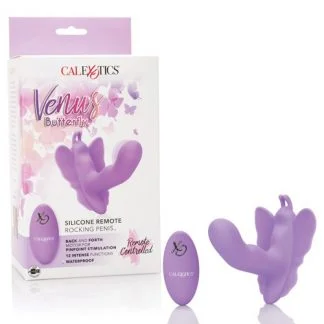 Venus Butterfly Silicone Remote Rocking Penis
