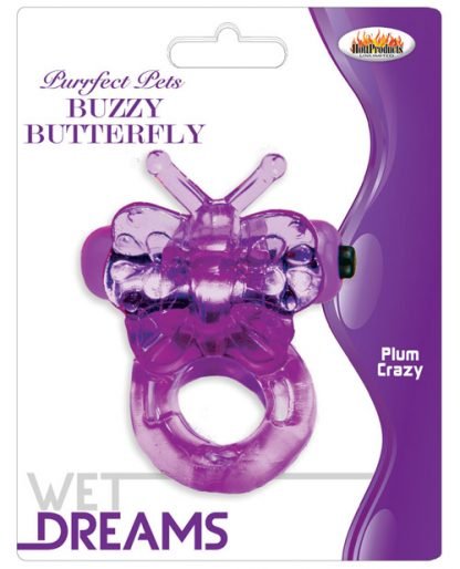 Purple butterfly cock ring