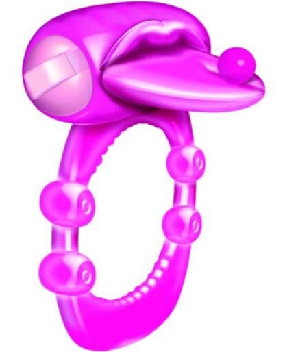 Pierced Tongue X-treme Vibrating Pleasure Ring Cockring