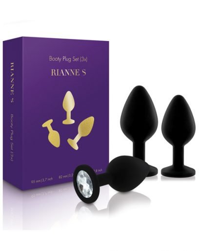 Anal plug set black rianne s