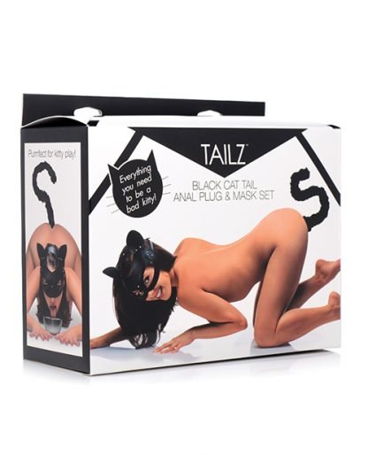 Cat Tail Anal Plug and Mask Set by Tailz - Image 3