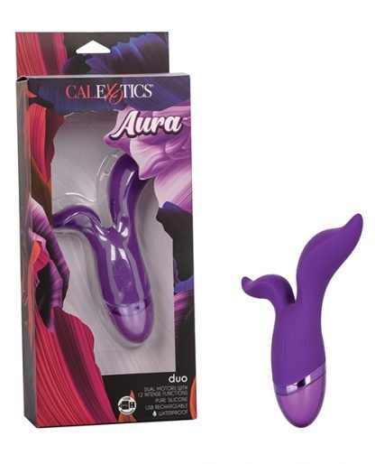 Aura Duo Dual Teaser Vibrator Purple