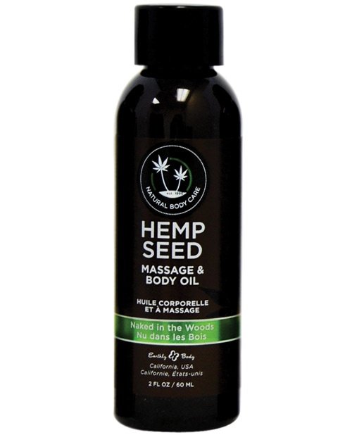 Hemp Seed Massage Oil Naked In The Woods 2 Oz 