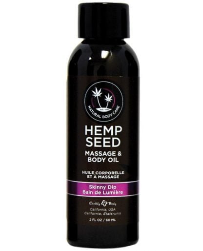 hemp massage and body oil skinny dip 2 oz