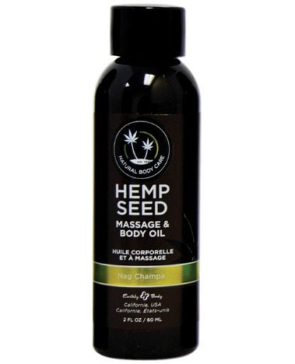 Nag Champa Hemp Seed Massage Oil 2 oz