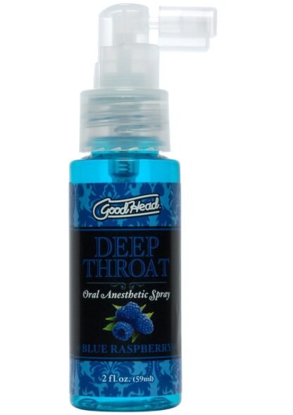 GoodHead Deep Throat Oral Anesthetic Spray Blue Raspberry