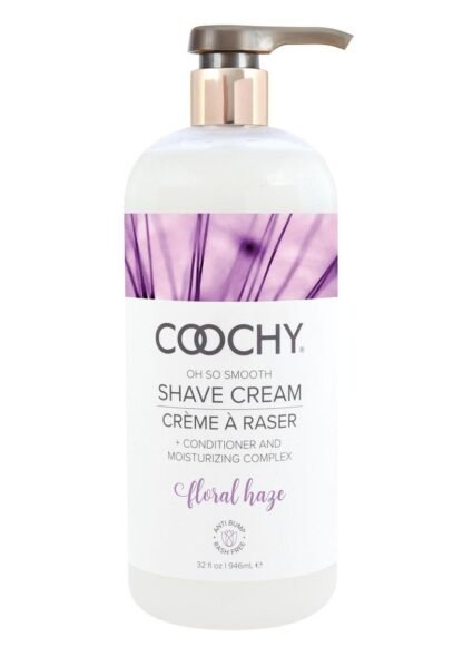 coochy shave cream floral haze pump